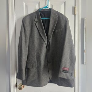 Men's Lambs Wool Nwt Gray Blazer